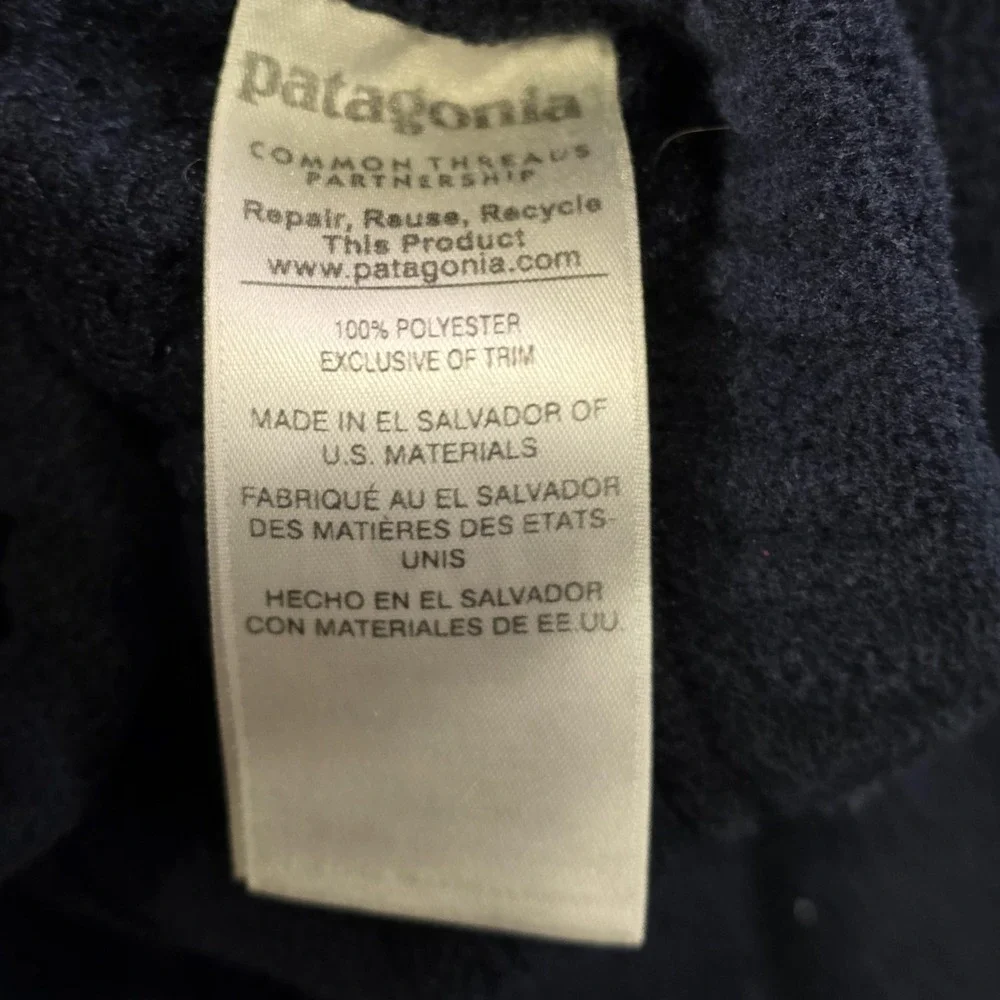 Patagonia Synchilla Pants Mens Small Blue Fleece Sweatpants Joggers 56675